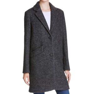 Marc New York by Andrew Marc heathered grey oversized trench coat size 8